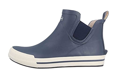 schuhplus Gummistiefel in Übergrößen Blau Momo-Blau-Weiß große Damenschuhe, Größe:45 von schuhplus