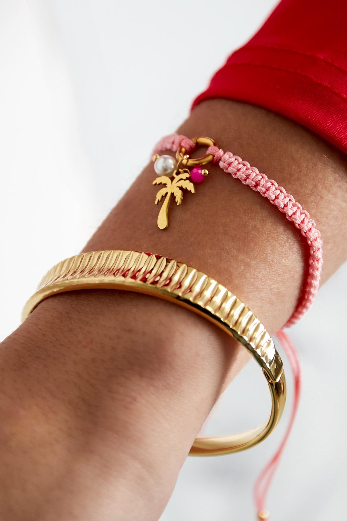 Armband Little Palmtree Edelstahl - Rosé/Gold Schuhzwang von schuhzwang