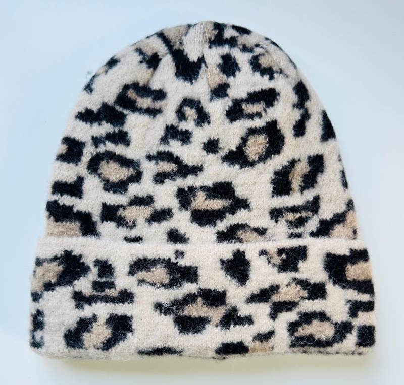 Beanie Cozy Leo Kuschelweiche Strickmütze - Leo/Beige Schuhzwang von schuhzwang