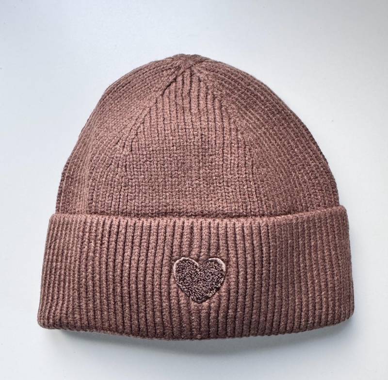 Beanie Herz Kuschelweiche Strickmütze - Chocolate Schuhzwang von schuhzwang