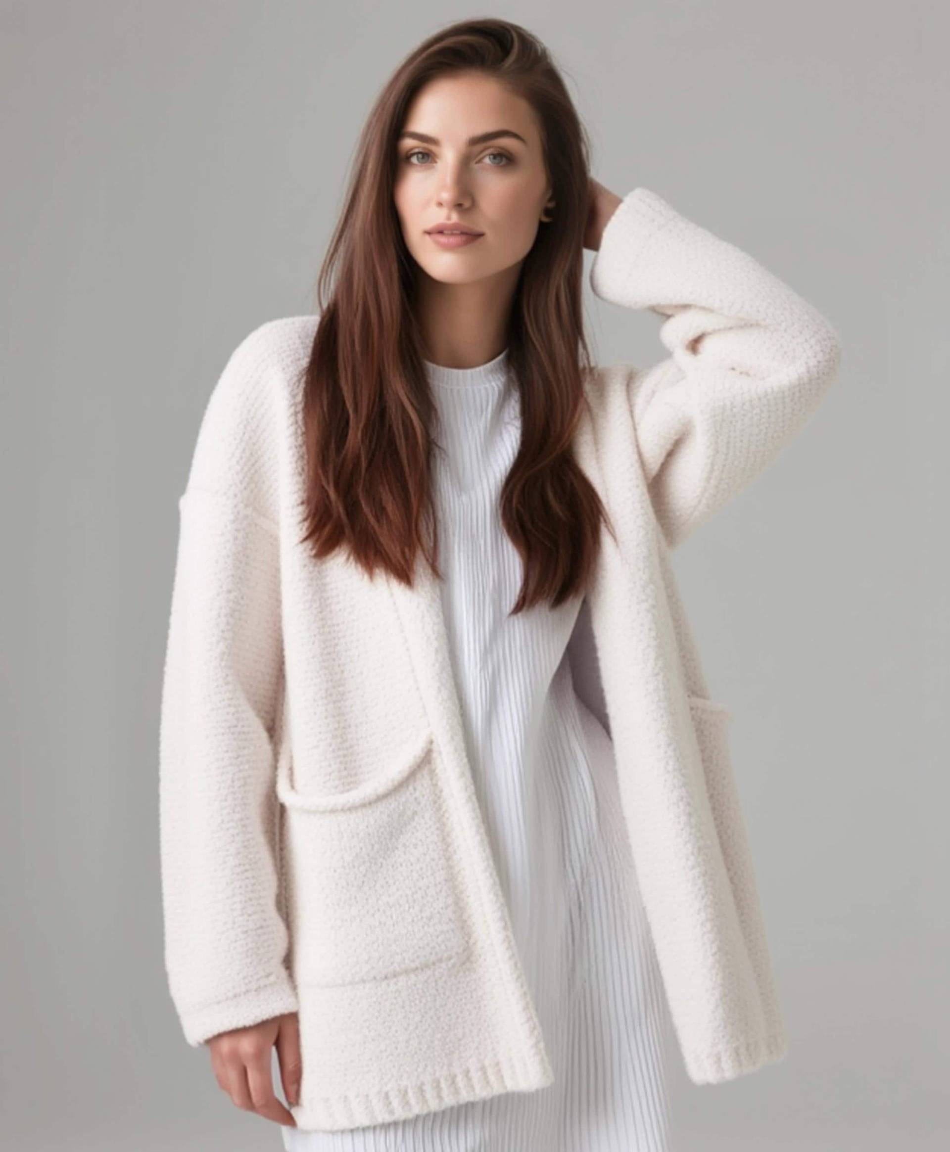 Bouclé Cardigan Mara - Verschiedene Farben Schuhzwang von schuhzwang