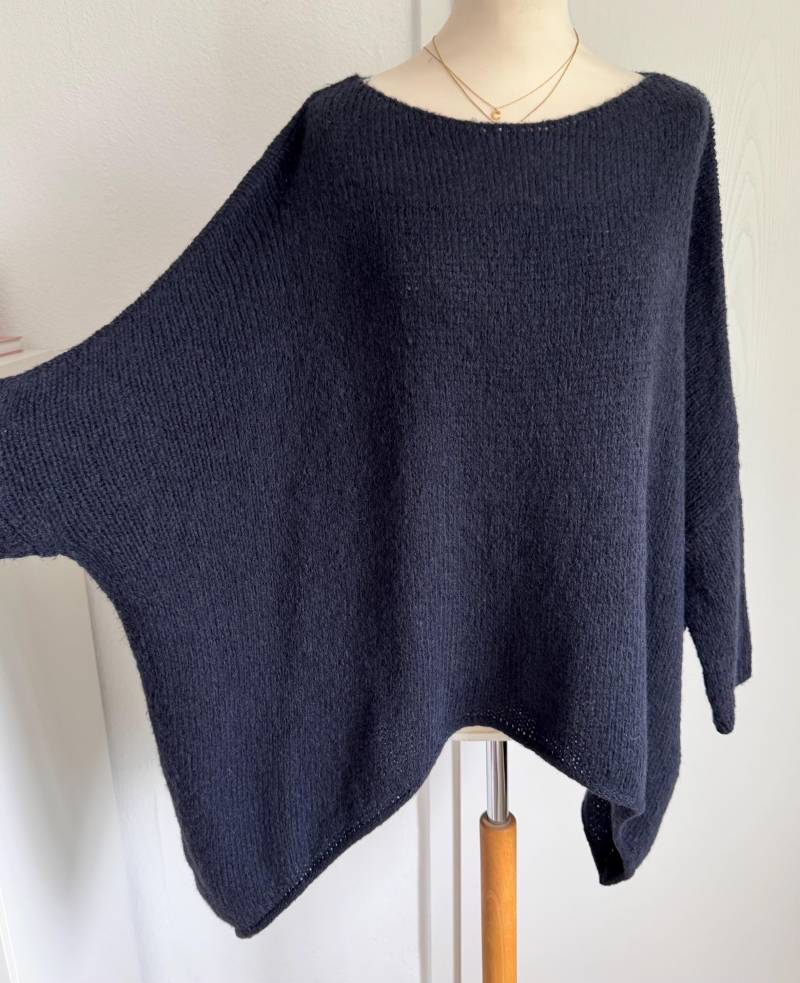 Oversized Strickpullover Cindra Pulli - Nachtblau Schuhzwang von schuhzwang