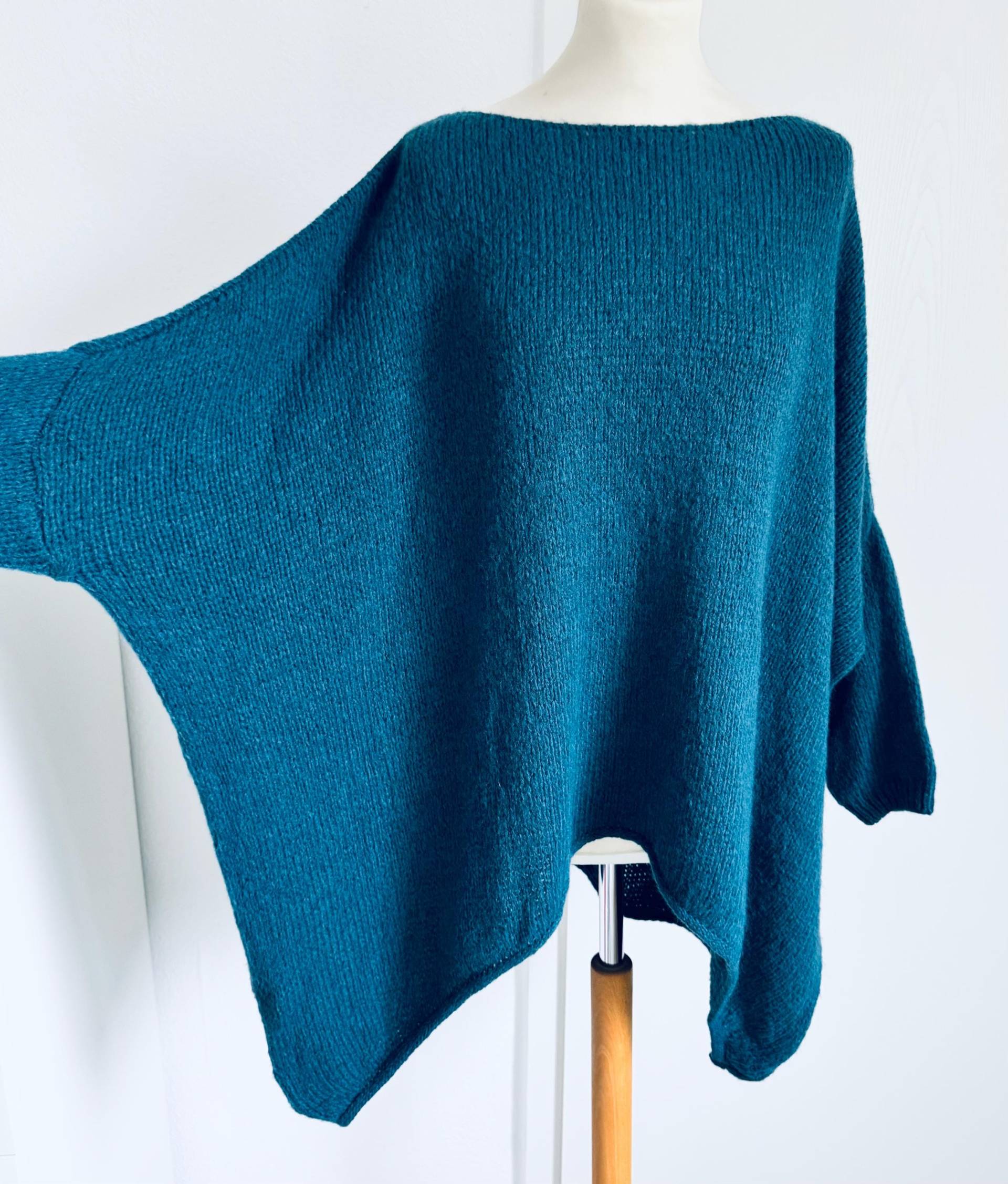 Oversized Strickpullover Cindra Pulli - Petrol Schuhzwang von schuhzwang