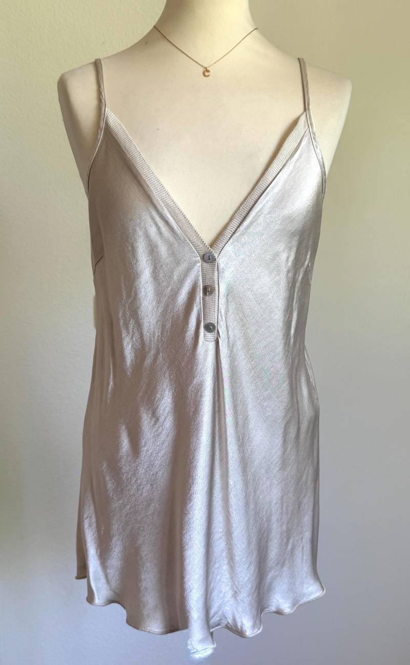 Satin-Top Button - Champagner Schuhzwang von schuhzwang