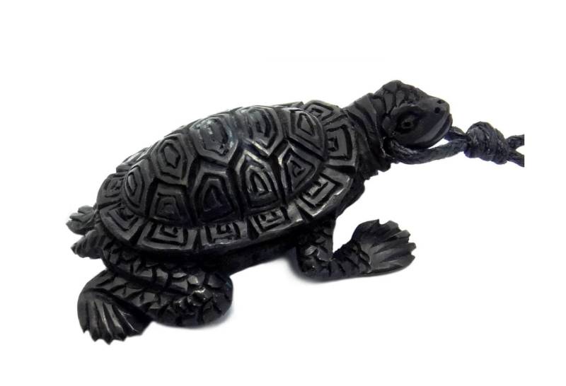 Schildkröte Anhänger Aus Horn Geschnitzt ~ Filigrane Handarbeit < Verbindung Mit Mutter Erde > von schwingungsreich