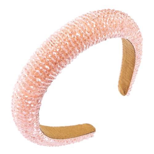 scicent Haarband Mädchen Vintage Strass-Stirnbänder Glitzernde Kristall Haarreif Barock Boho-Schmuck-Stirnband Breites Gepolstert Mode-Haarreifen für Damen Mädchen Hochzeit Braut Haarschmuck - 26821 von scicent