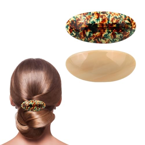 scicent Haarclips 2 Stück Haarspange Klassische Retro Große Klassische Haarspangen Mode Haarklammern für Frauen Mädchen Haarschmuck Automatische - 28505 von scicent