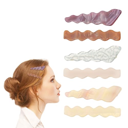 scicent Haarklammer Groß Dickes Haar 6 Stück Französische Haarspange Patentspange Haarnadeln Automatisch Haarclips Mittelgroß Haar Clips für Damen 28614 von scicent