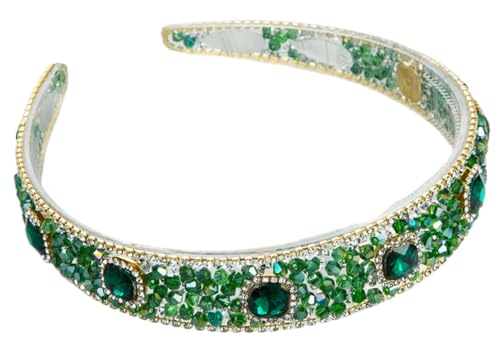 scicent Haarreif Damen Glitzer Strass Breit Haarband Stirnbänder für Frauen Mädchen Geburtstagsgeschenk Hochzeit Braut Haarschmuck 16217 von scicent