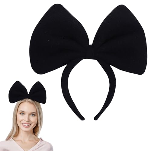 scicent Haarreif Mädchen Weich Samt Haarreifen Einfarbiges Schleife Stirnbänder Glitzer Party Dekoration Cosplay Kostüm für Damen und Frauen Niedlich Haarschmuck für Mädchenparty Hochzeit - 34117 von scicent