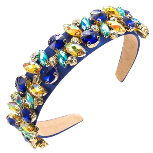 scicent Haarreif Strass-Stirnbänder Glitzernde Kristall Stirnband Barock Schmuck-Haarreifen Breites Haarband Glitzer Glitzernder Haarbänder für Damen Mädchen Mode Haarschmuck - 27620 von scicent