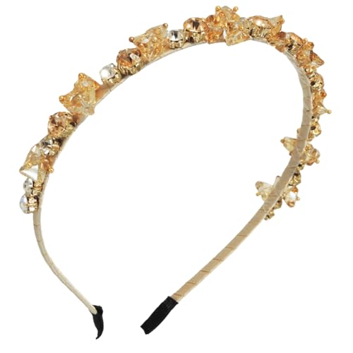 scicent Haarschmuck Mädchen Strass Verziert Haarreif Braut Stirnband mit Perle Barock Kristall Haarreifen Glitzer Retro Stirnbänder Modische Rutschfeste Haarbänder für Partys Hochzeiten - 28915 von scicent