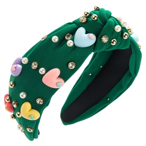 scicent Stirnband Damen Retro Strass Haarreif mit Funkelnde Perlen Kristall Haarreifen Glitzer Geknotet Haarbänder Diamant Perlen Haarreif Mode Haarschmuck für Frauen Mädchen - 26326 von scicent