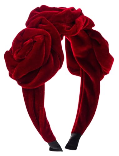 scicent Stirnband Mädchen Knoten Haarschmuck für Frauen Damen Vintage Haarband Einfarbiges Stoff Haarreif Elegant Retro Haarreifen Modische Breit Haarbänder für Party - 27711 von scicent