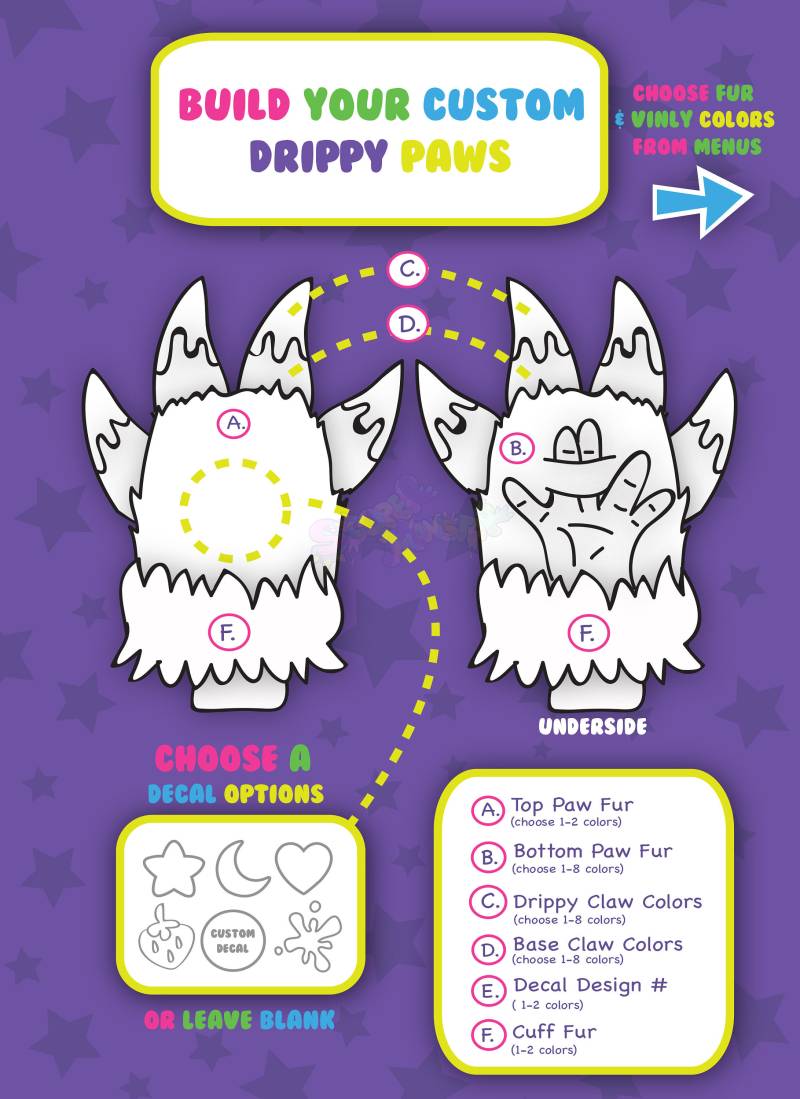 Personalisierte Drippy Paws Personalisierte Drippy Paws von scopermonstar