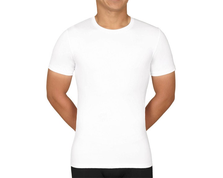 Sculptx Big Weißes Herren-Performing-Unterhemd Mit Rundhalsausschnitt Und Vorteilen Herren-Shapewear von sculptx