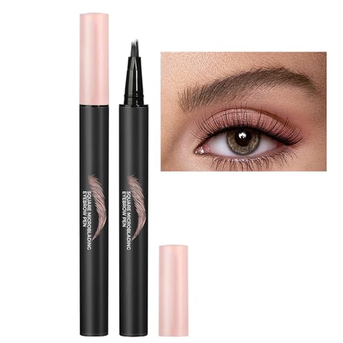 scyca Augenbrauenstifte für Frauen,Brow Definer Pencil - Abgewinkelter Pinselstift, flüssiger Augenbrauenstift,Hochpigmentierter Augenbrauen-Definierungsstift, wischfeste Kosmetik zum Arbeiten und von scyca