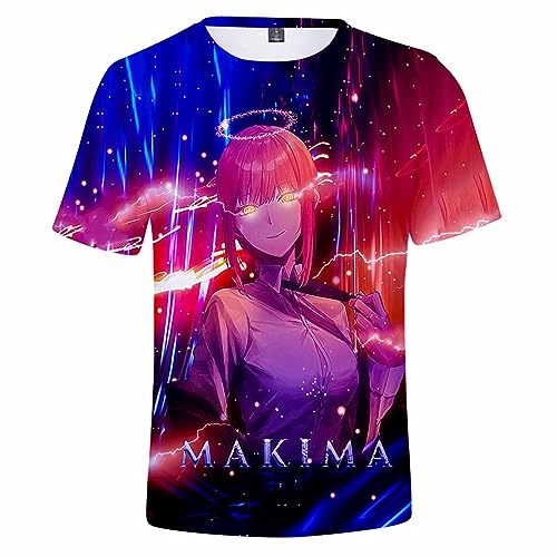 Anime Manga Chainsaw Man Cosplay T-Shirt,3D Digitaldruck Mode T-Shirts Für Kettensäge Mann Fans Geschenke von sdfsdfsd