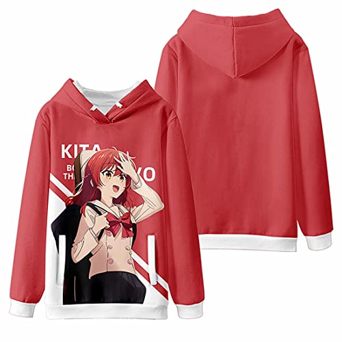 Manga Bocchi The Rock! Kita Ikuyo Cartoon Hoodie, Lose Pullover Sweatshirt Für Anime Fans Cosplay Geschenke von sdfsdfsd