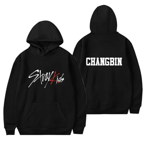 sdfsdfsd Kpop-Stray Kids Band Mitglied CHANGBIN Idol Hoodie,Casual Sweatshirt Für StrayKids Fans Stay Holiday Geschenk von sdfsdfsd