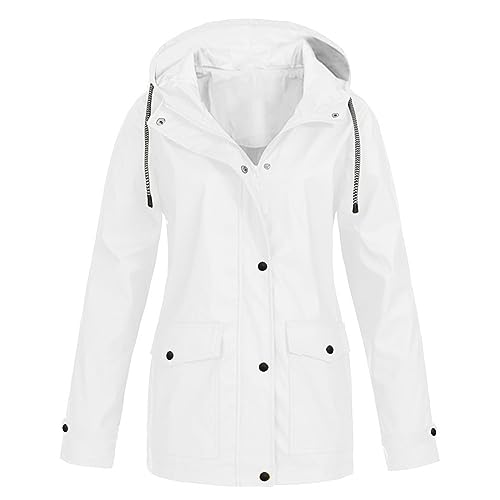sdhienbb Damen Große Größe Wasserdicht Zweiwege Reißverschluss Regenjacke Versteckt Kordelzug Jacke Damen lang dünne Regenjacke Damen klein faltbar Parka Damen übergangsjacke Herbst sdhienbb Damen Große Größe Wasserdicht Zweiwege Reißverschluss Regenjacke Versteckt Kordelzug Jacke Damen lang dünne Regenjacke Damen klein faltbar Parka Damen übergangsjacke Herbst von sdhienbb