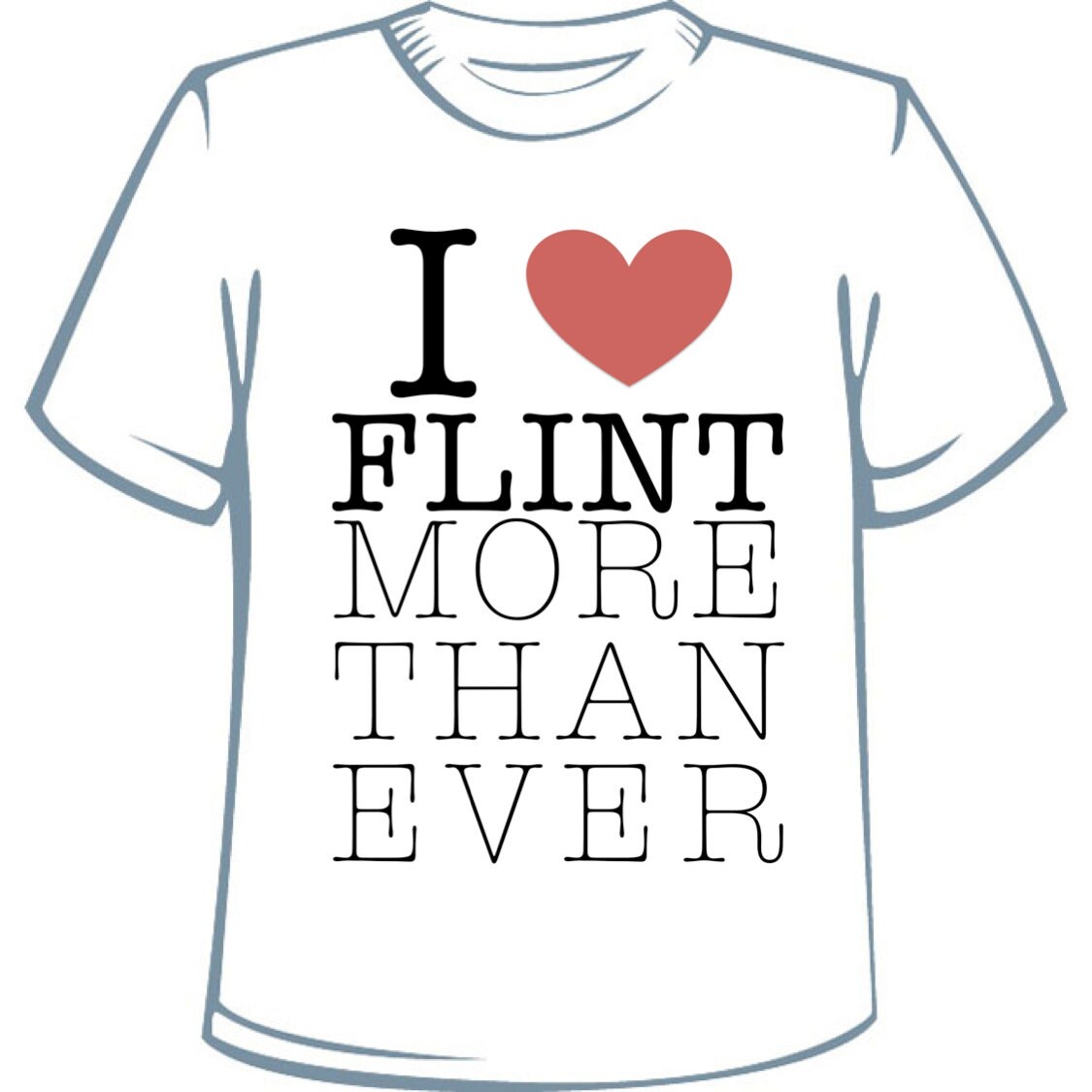Ich | Herz Flint Mehr Als Je T-Shirt von sdotneffDESIGNS