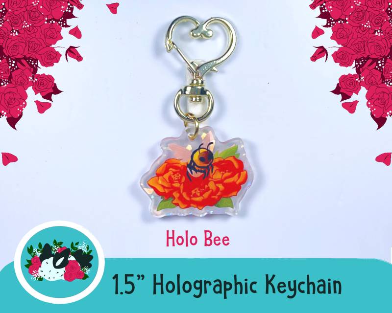 Bumblebee Acryl Anhänger - Holographisch Doppelseitig von seabunnyart