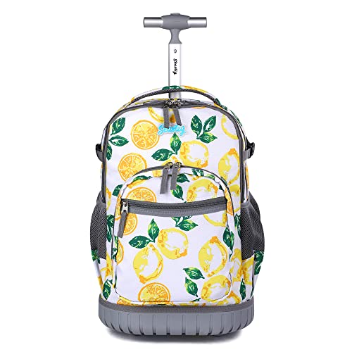 seastig Rollrucksack 18 Zoll Rollrucksack Rollrucksack Handgepäcktasche Laptop-Rucksack für Erwachsene Kinder Klassenfahrt von seastig