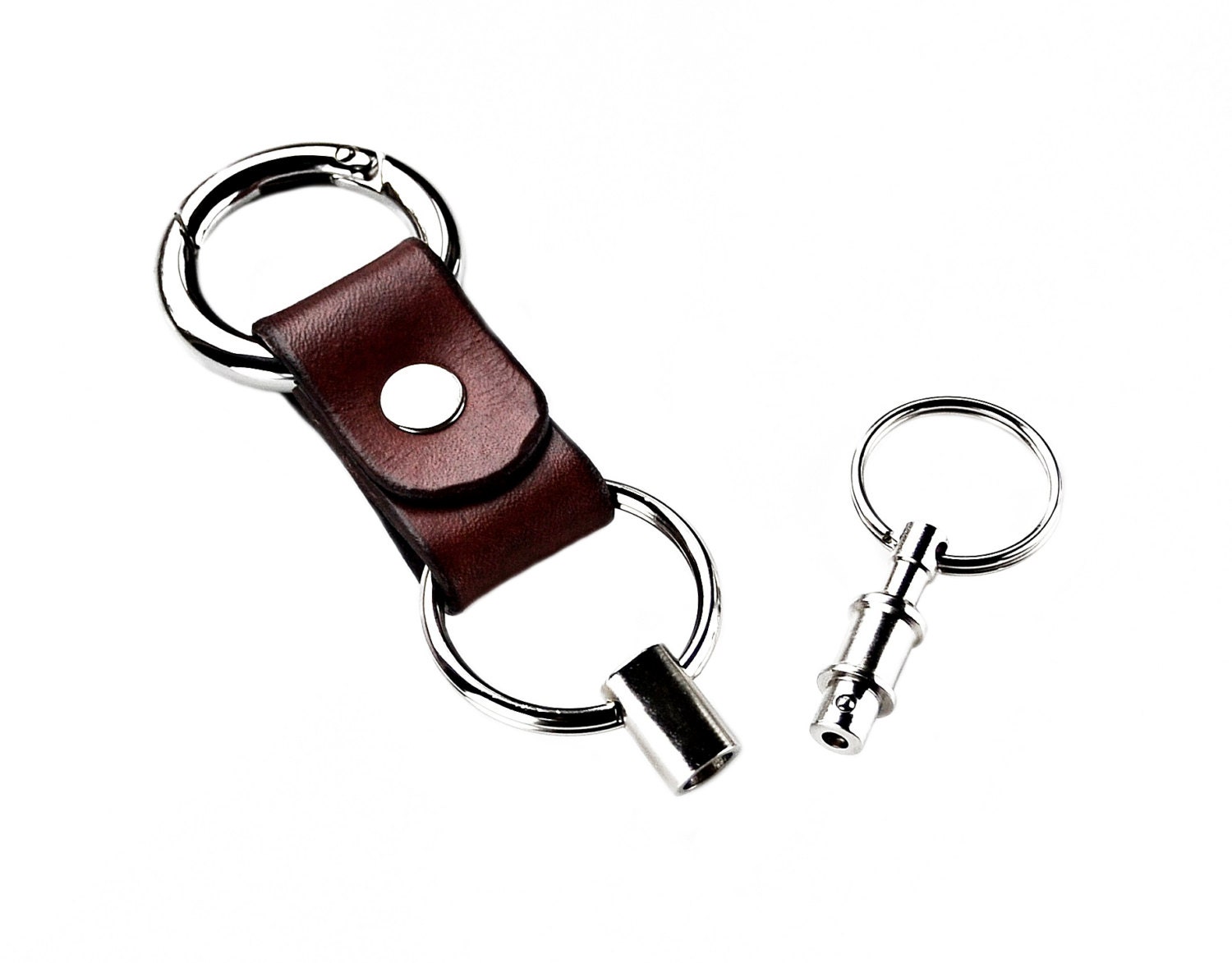 Anpassbarer Leder Karabiner Schlüsselbund Mit Abnehmbarem Schlüsselring - Einzigartiges Handgemachtes Geschenk Geschenkbox Im Angebot Anpassbarer Leder Karabiner Schlüsselbund Mit Abnehmbarem Schlüsselring - Einzigartiges Handgemachtes Geschenk Geschenkbox Im Angebot von MisterAccessories
