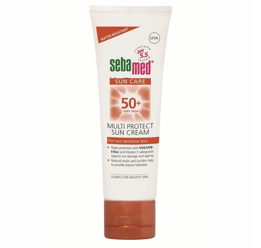 sebamed Körperpflegemittel Sonnenschutzcreme OF 50+ (Multi Protect Sun Cream) 75 ml von sebamed