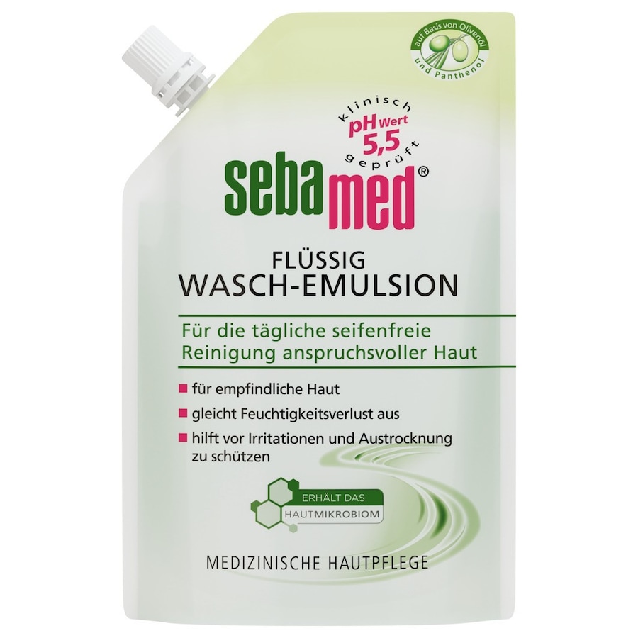 sebamed  sebamed Flüssig Wasch-Emulsion Olive Nachfüllbeutel Waschlotion 400.0 ml von sebamed