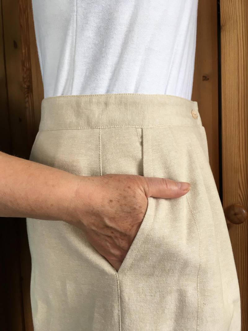 Marlene Pants | M | 38-40 100% Handmade Spring Summer Cotton von secondstorry