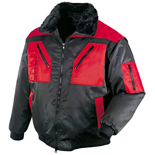 securesse Pilotenjacke 4 in 1-Funktion schwarz/rot Größe L von securesse
