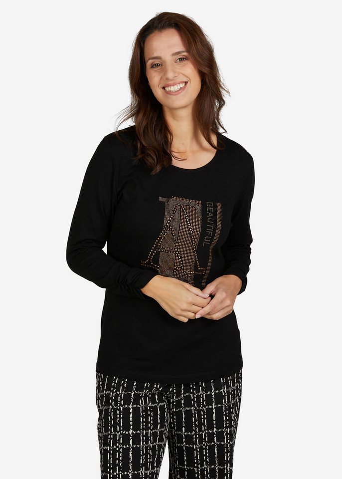 seeyou Langarmshirt (1-tlg) mit Ziersteinen von seeyou