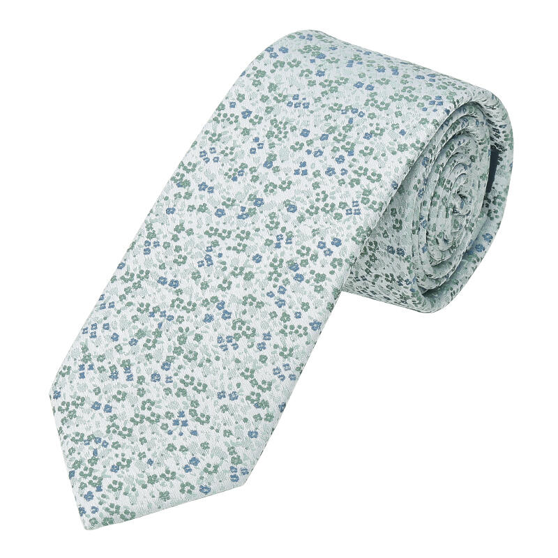 seidenfalter - Krawatte Flower 7cm mint - Gr. - OS von seidenfalter