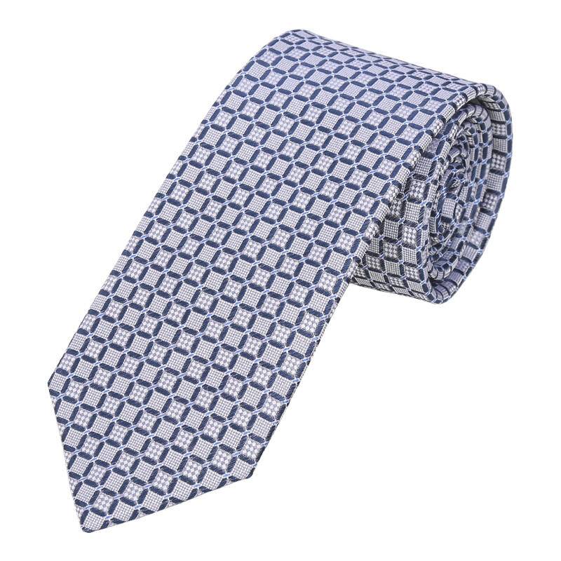 seidenfalter - Krawatte Micro 7cm h-grau - Gr. - OS von seidenfalter