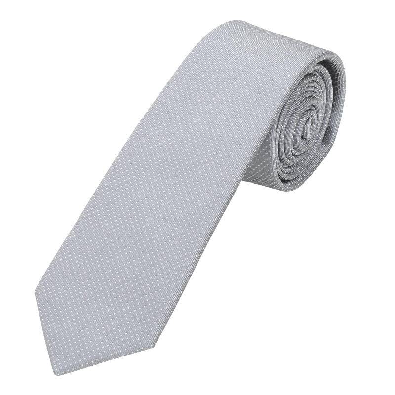 seidenfalter - Krawatte Picoté 6cm d-grau - Gr. - OS von seidenfalter