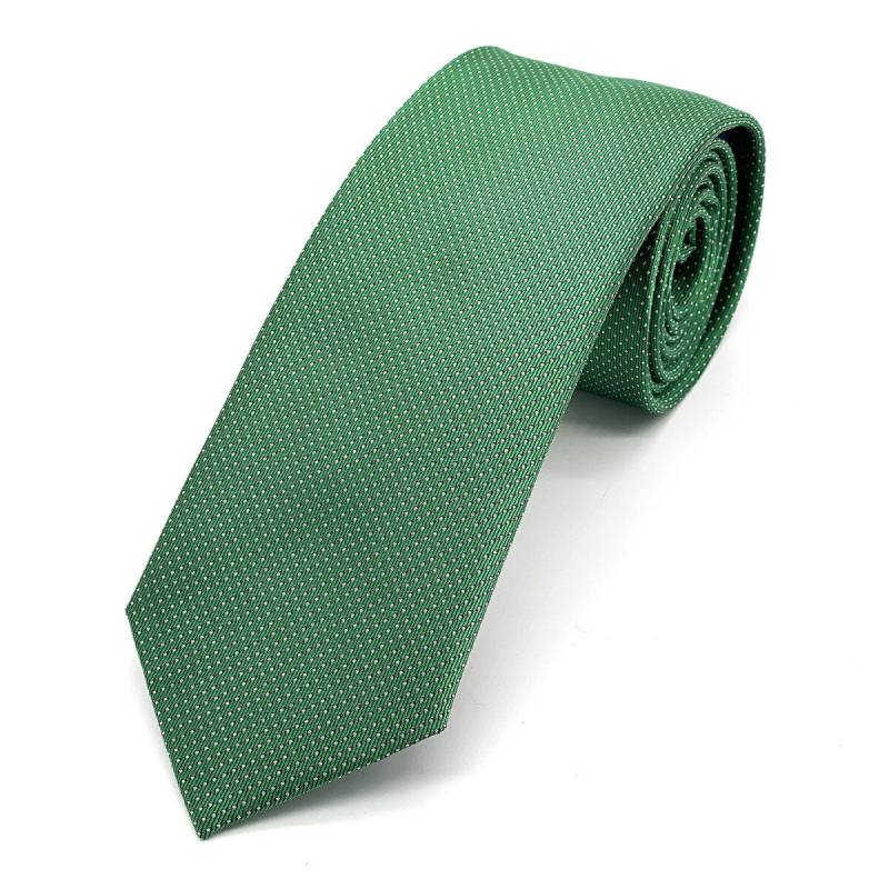 seidenfalter - Krawatte Picoté 6cm m-grün - Gr. - OS von seidenfalter