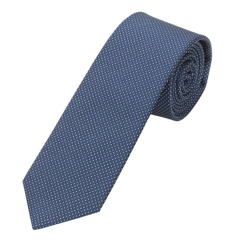 seidenfalter - Krawatte Picoté 6cm marine - Gr. - OS von seidenfalter