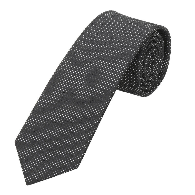 seidenfalter - Krawatte Picoté 6cm schwarz - Gr. - OS von seidenfalter