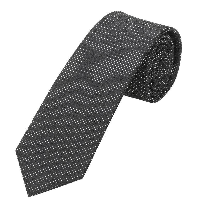 seidenfalter - Krawatte Picoté 6cm schwarz - Gr. - OS von seidenfalter