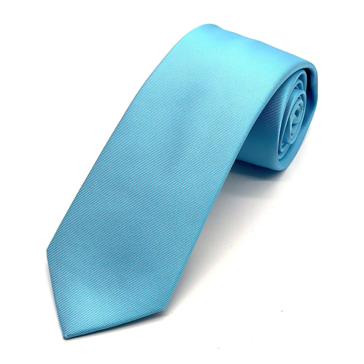 seidenfalter - Krawatte Uni 6cm aqua - Gr. - OS von seidenfalter