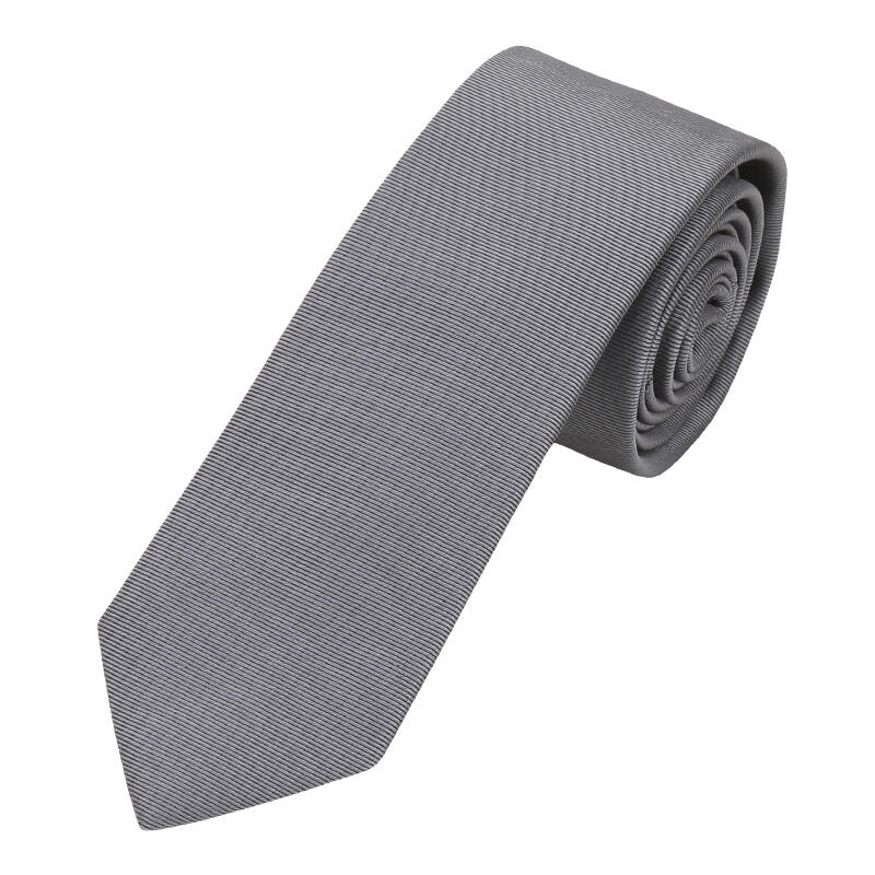 seidenfalter - Krawatte Uni 6cm d-grau - Gr. - OS von seidenfalter