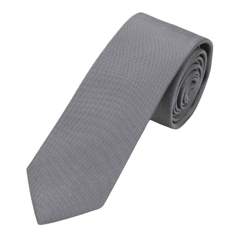 seidenfalter - Krawatte Uni 6cm d-grau - Gr. - OS von seidenfalter