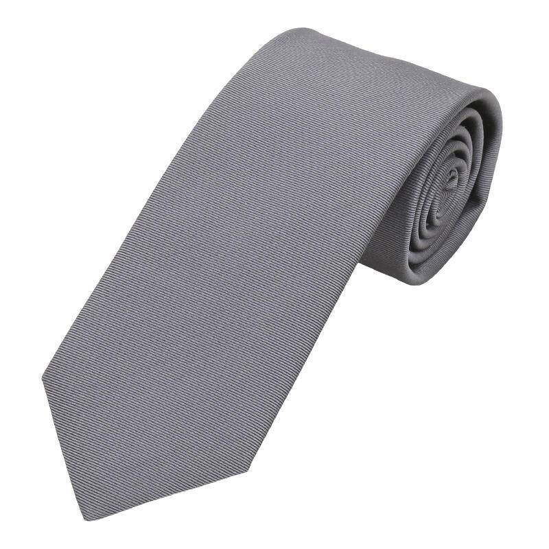 seidenfalter - Krawatte Uni 7cm d-grau - Gr. - OS von seidenfalter