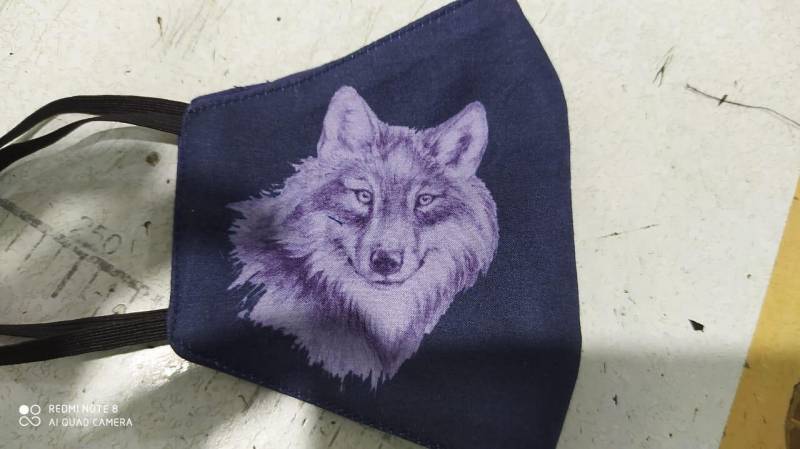 Maske - Wolf Polyester von seidenshop