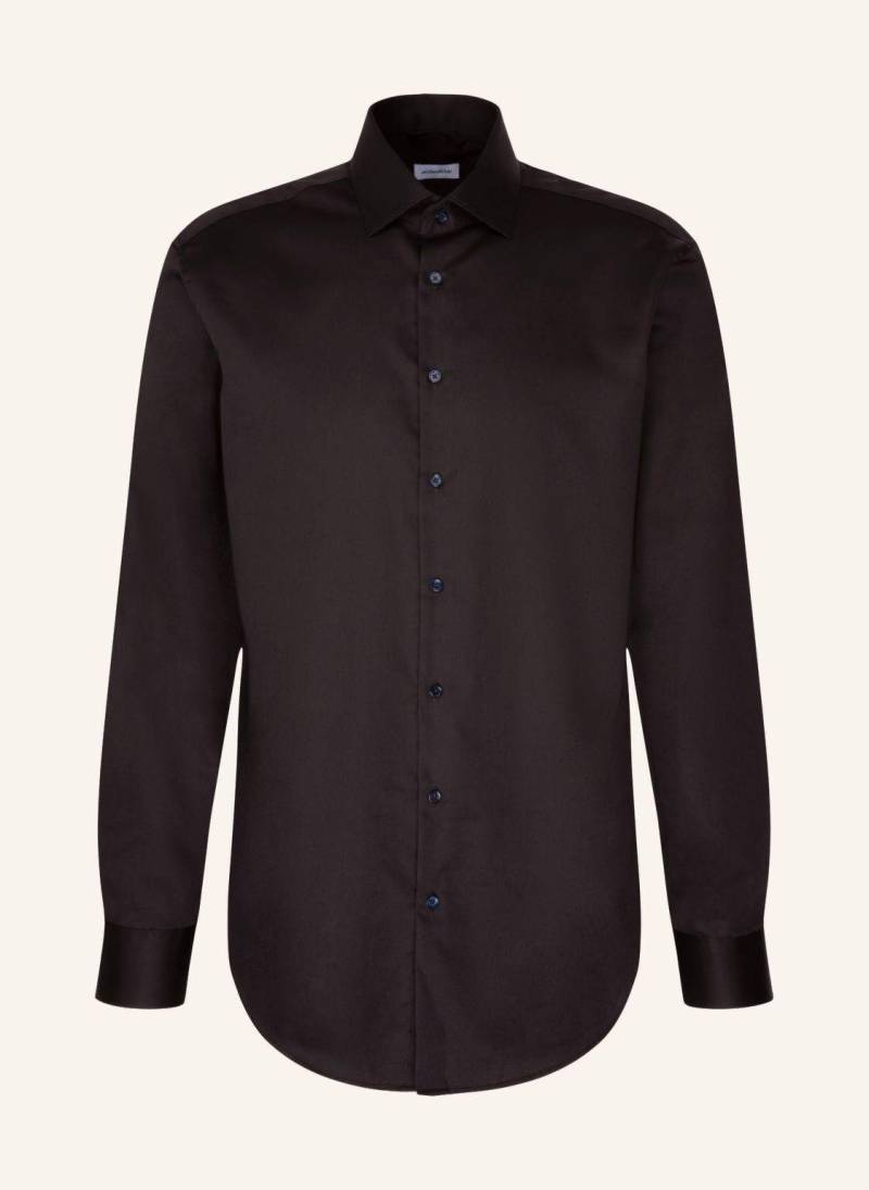 Seidensticker Business Hemd Regular Fit schwarz von seidensticker