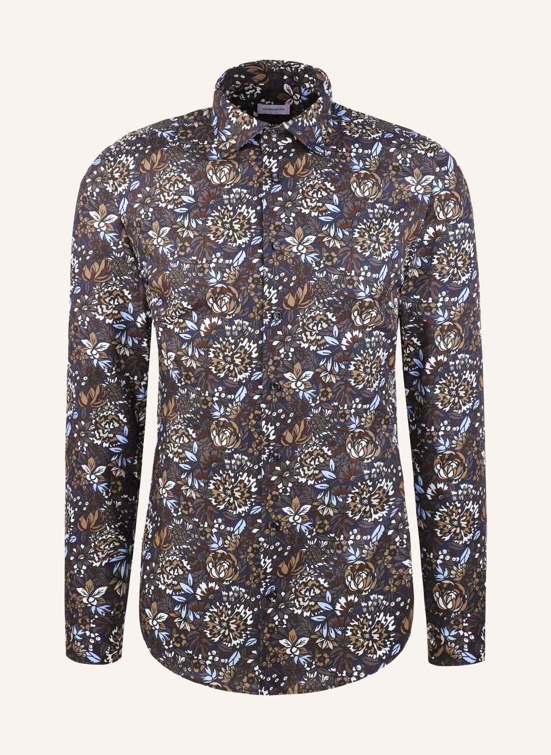 Seidensticker Business Hemd Shaped Fit braun von seidensticker