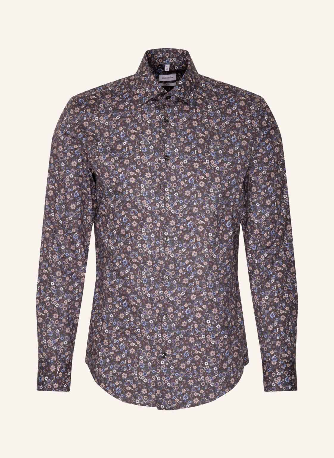 Seidensticker Business Hemd Slim Fit braun von seidensticker