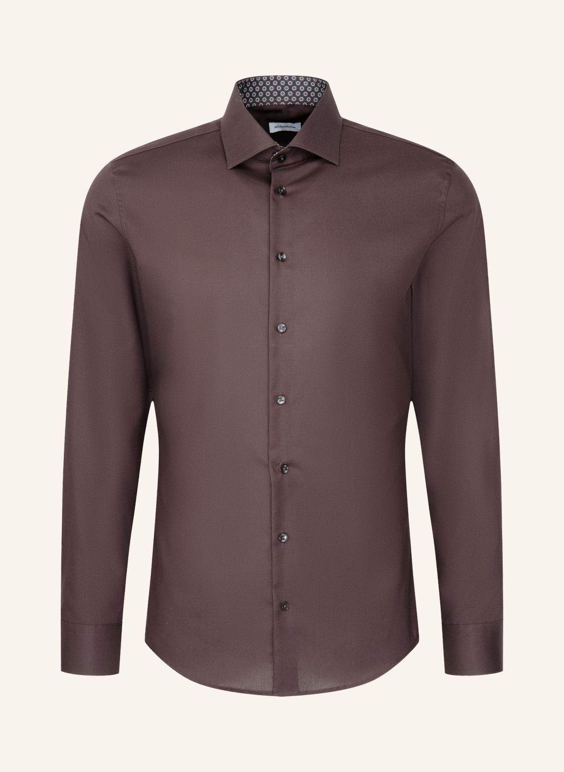 Seidensticker Business Hemd Slim Fit braun von seidensticker